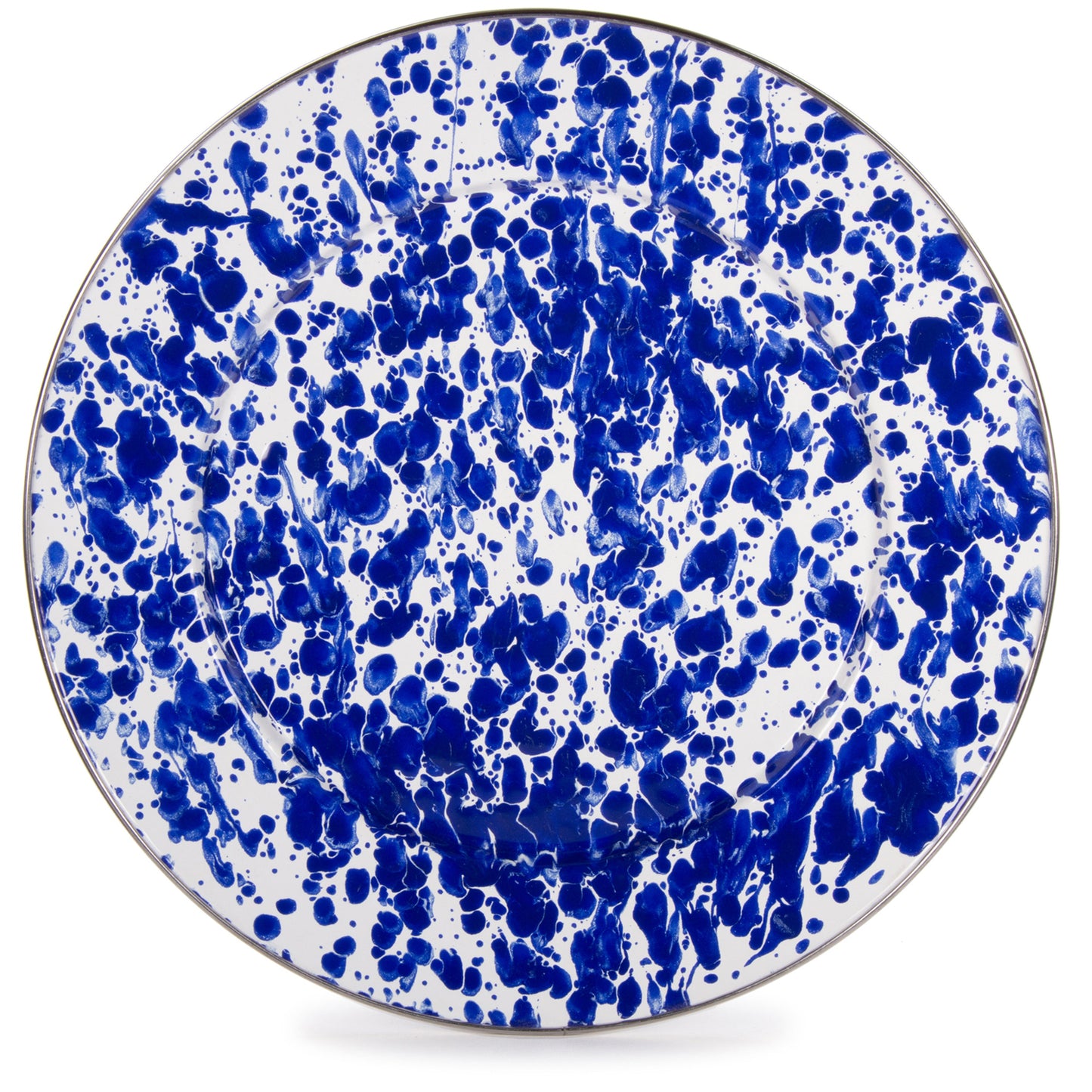 Cobalt Swirl Chargers, - Set of 2
