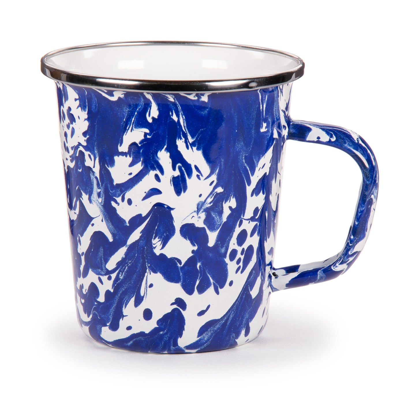 Cobalt Swirl 16 oz Latte Mugs - Set of 4