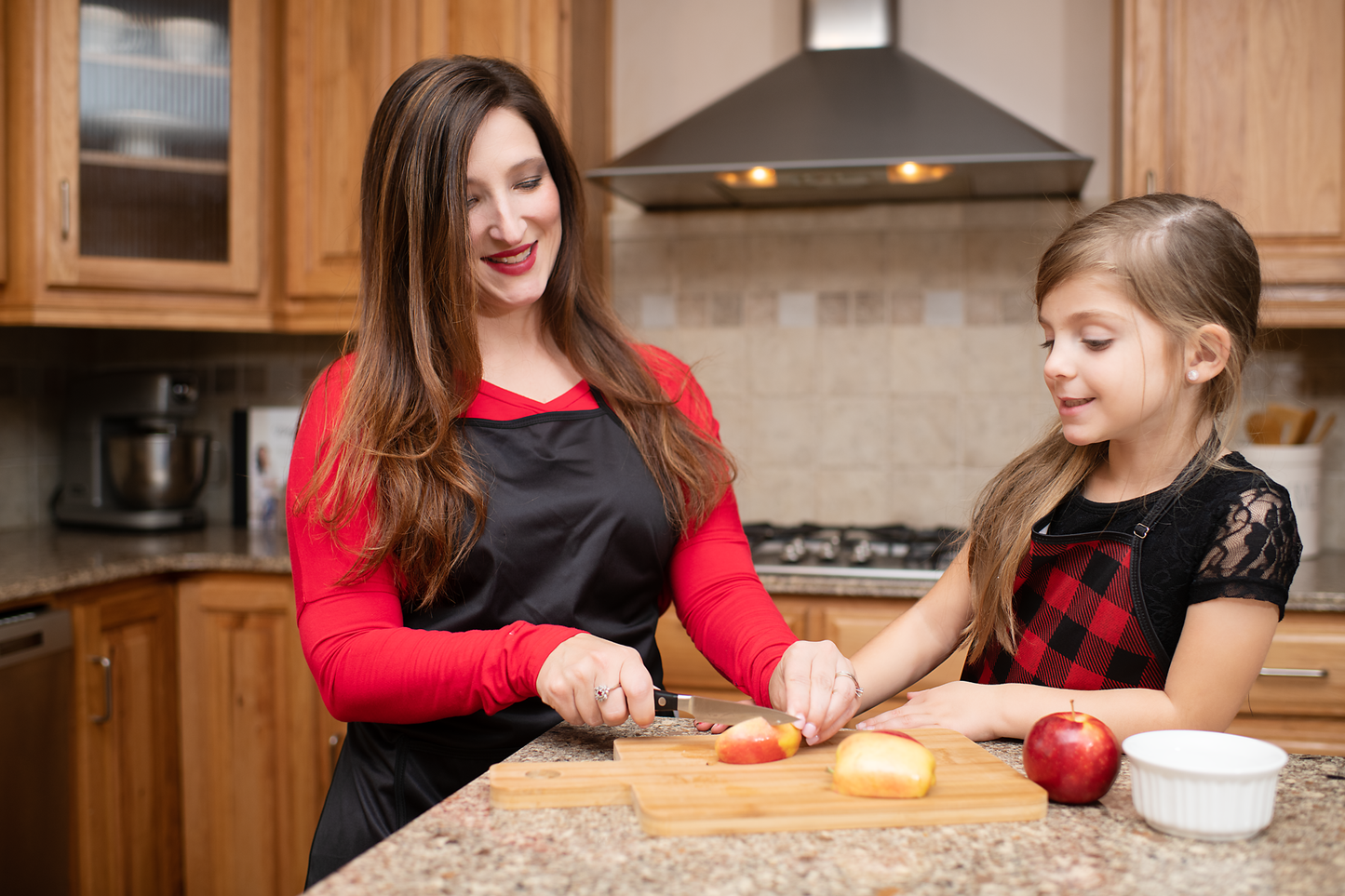 Red Buffalo Plaid Apron - fits sizes youth small through adult 2XL SALE