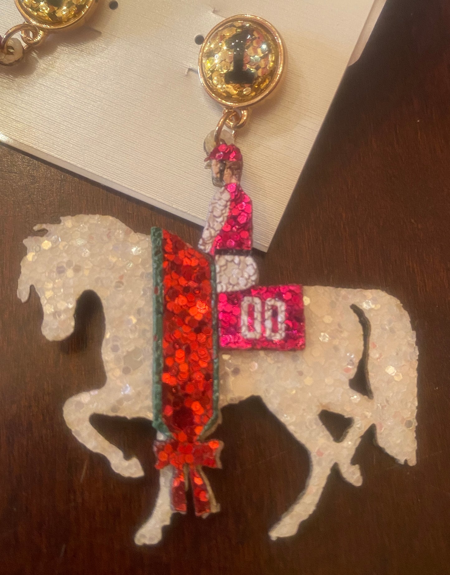 Trot Around Horse Earrings