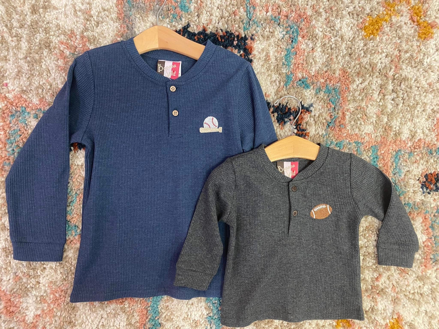 Boys Henley Shirt–Football
