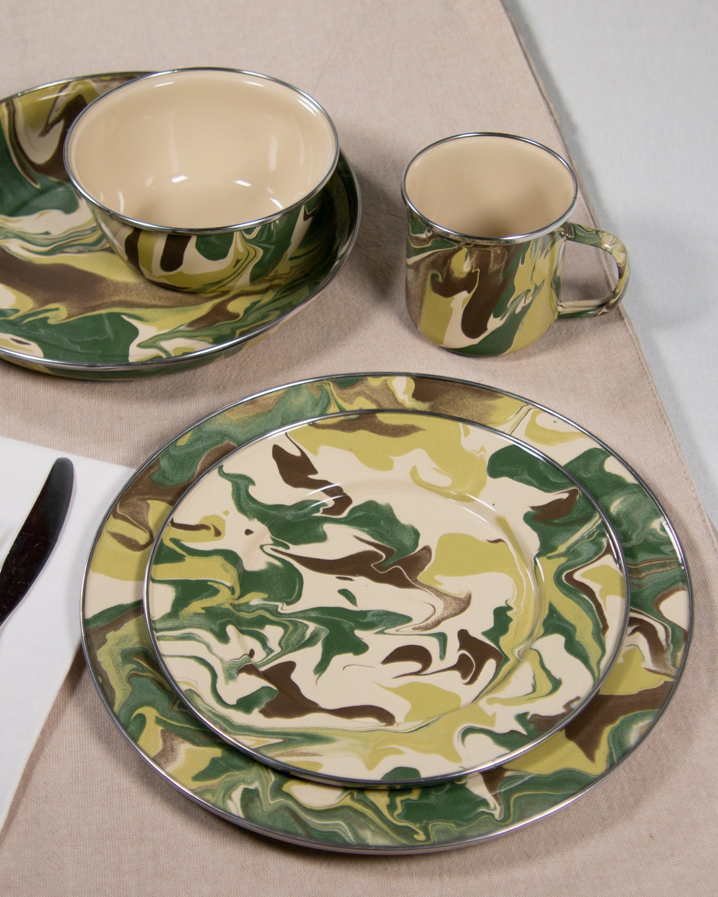 Camouflage 12 oz Mugs - Set of 4