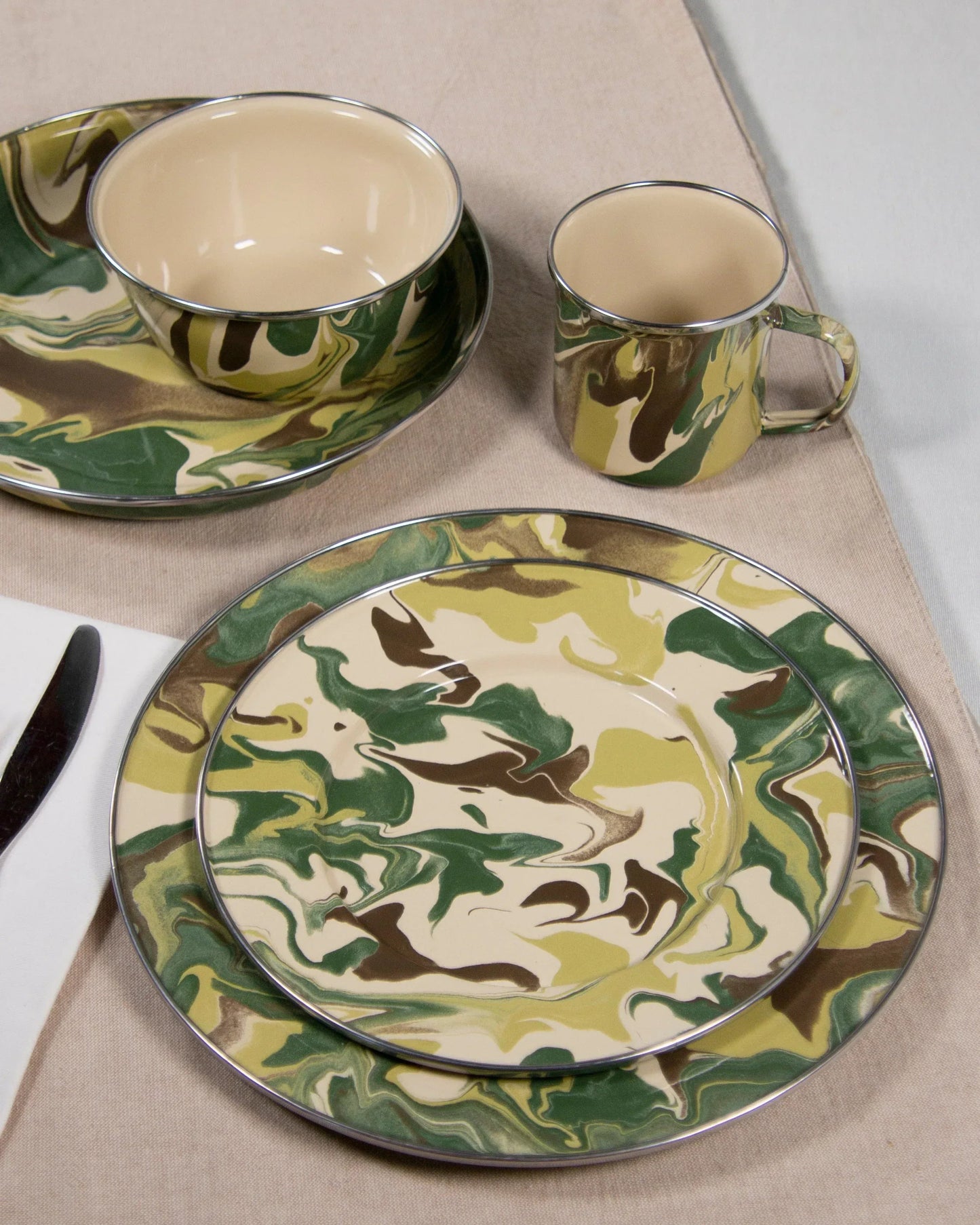 Camouflage Sandwich Plates - Set of 4