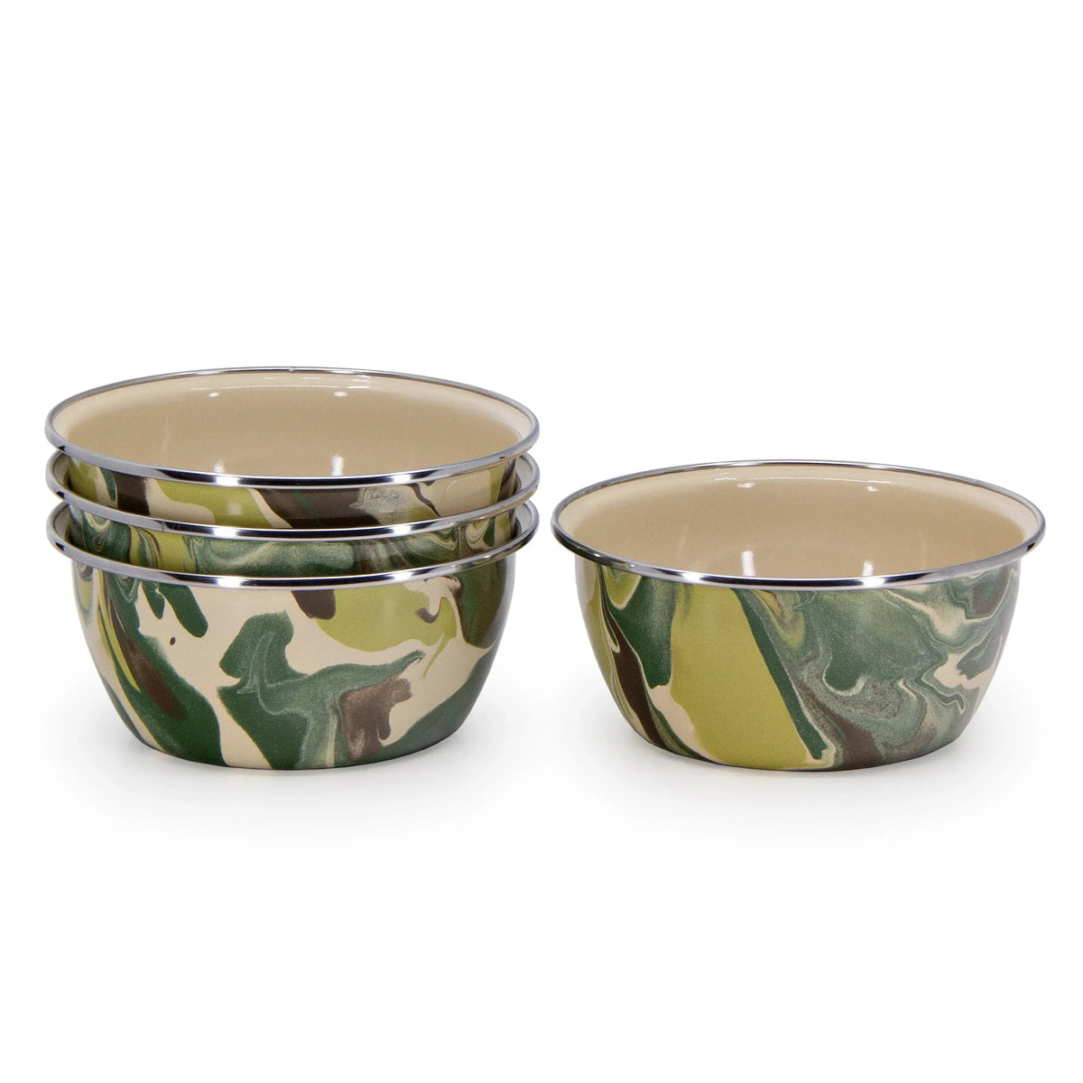 Camouflage Salad Bowls - Set of 4