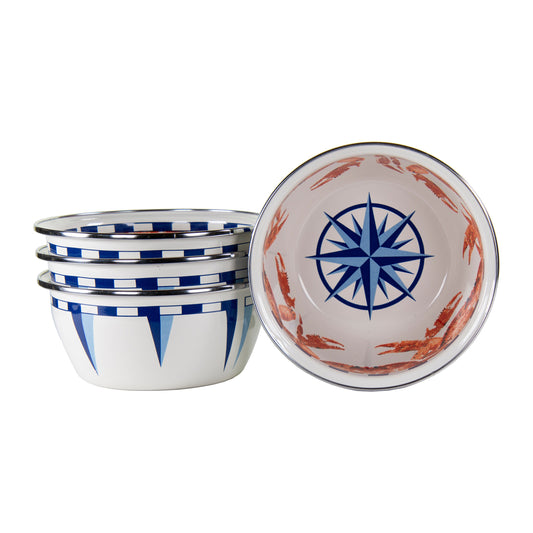 Crab House Salad Bowls - Set of 4