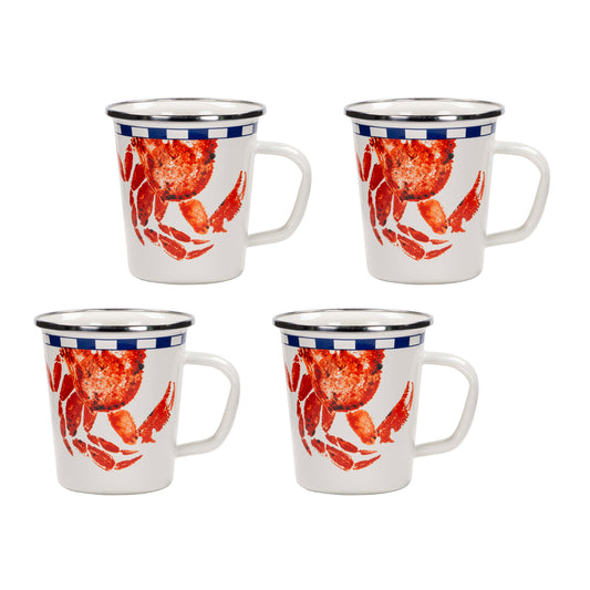 Crab House 16oz Latte Mugs -Set of 4