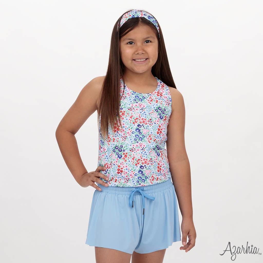 Liberty Flowers Top Knot Headband