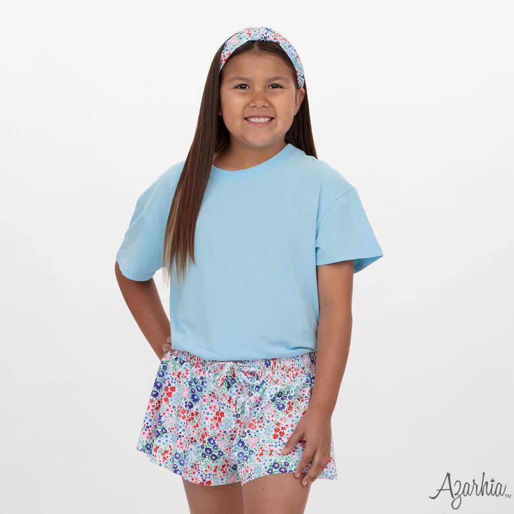 Liberty Flowers Top Knot Headband