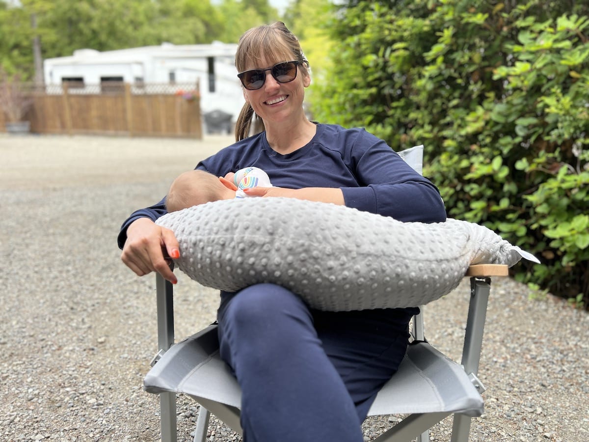 White Dot Nursing Pillow Cover | Luna Lullaby