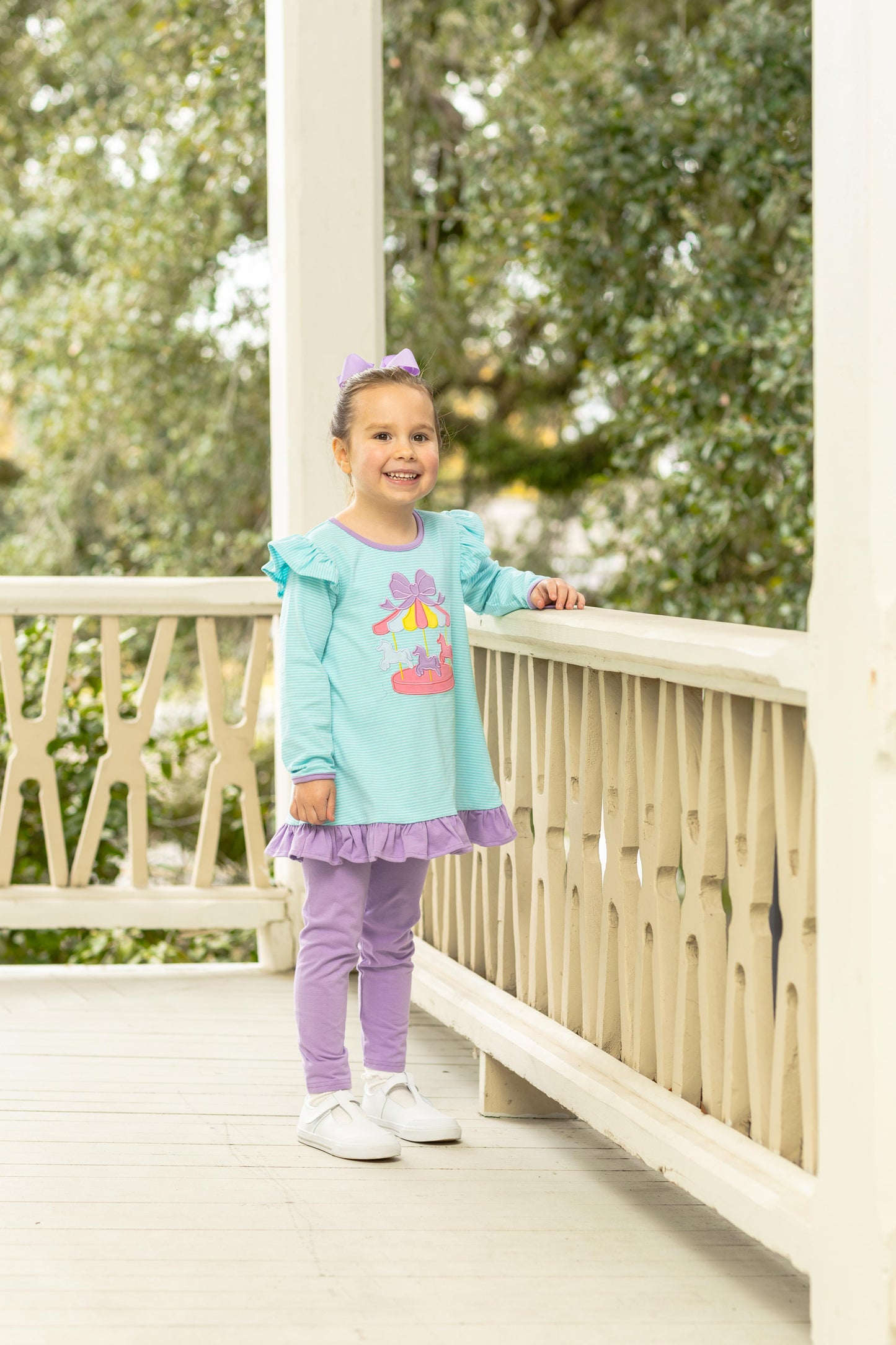 Carousel Girls Ruffle Tunic & Leggings Set