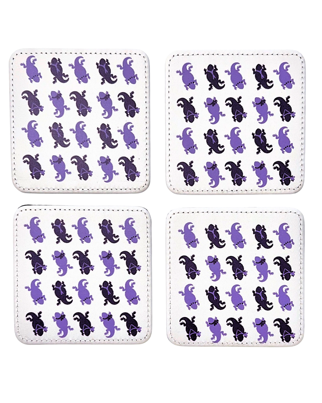 Spirit Frogs (TCU) Coasters, Set of 4