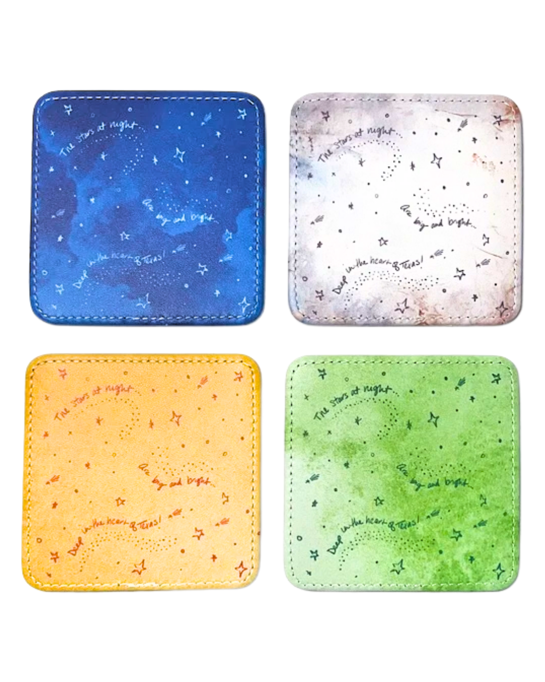 Texas Love Coasters, Set of 4