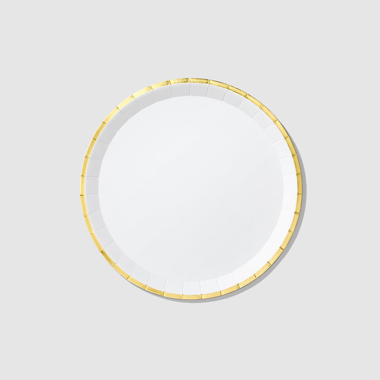 White and Gold Classic Large Plates (10 per pack)