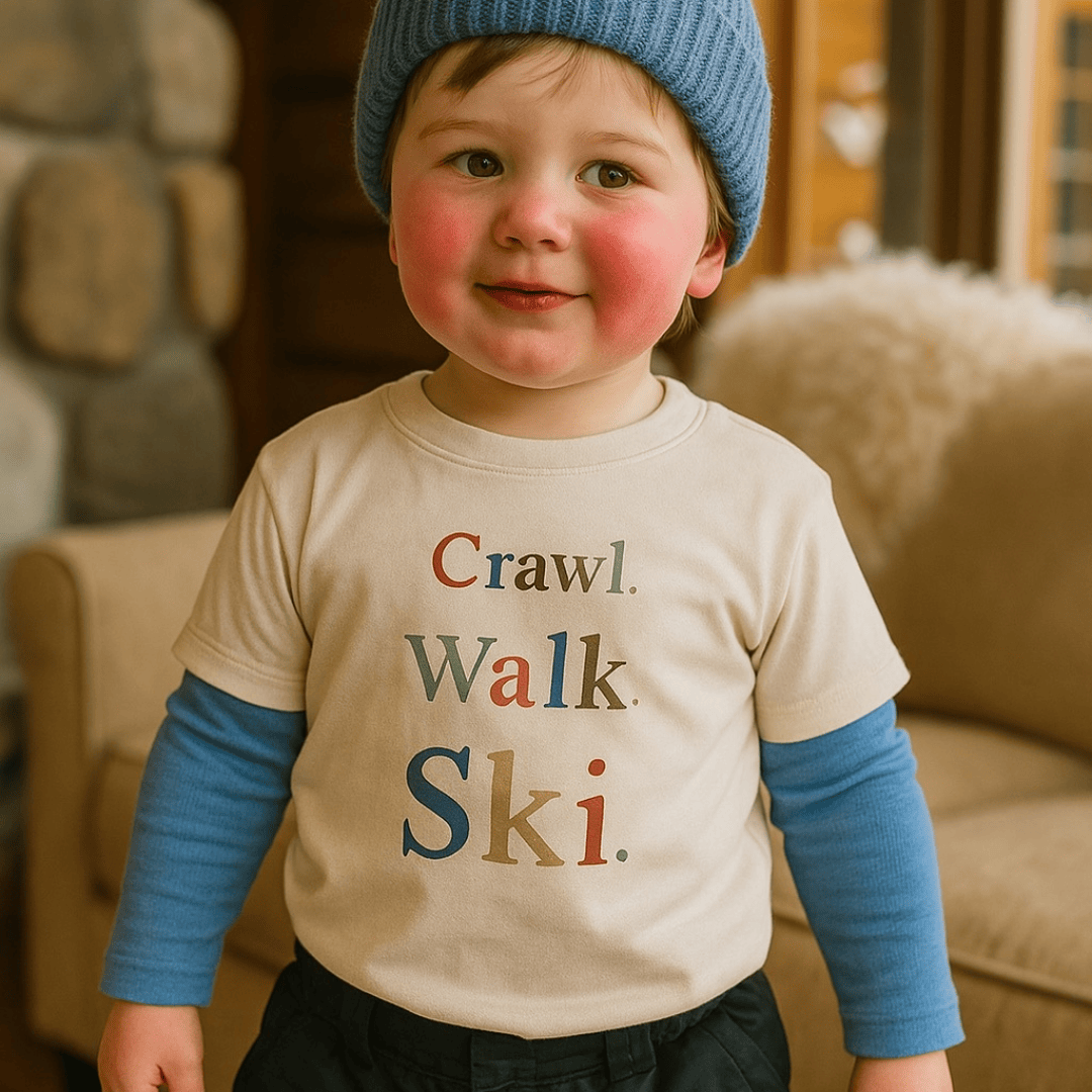 graphic tee | crawl walk ski
