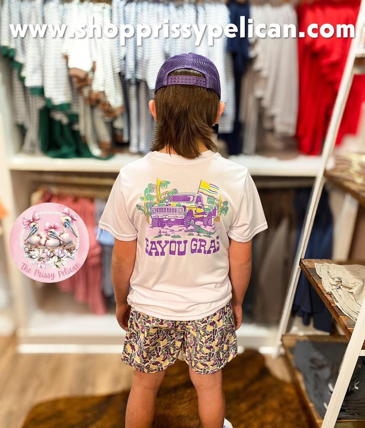 Mardi Gras Camo Billy Short