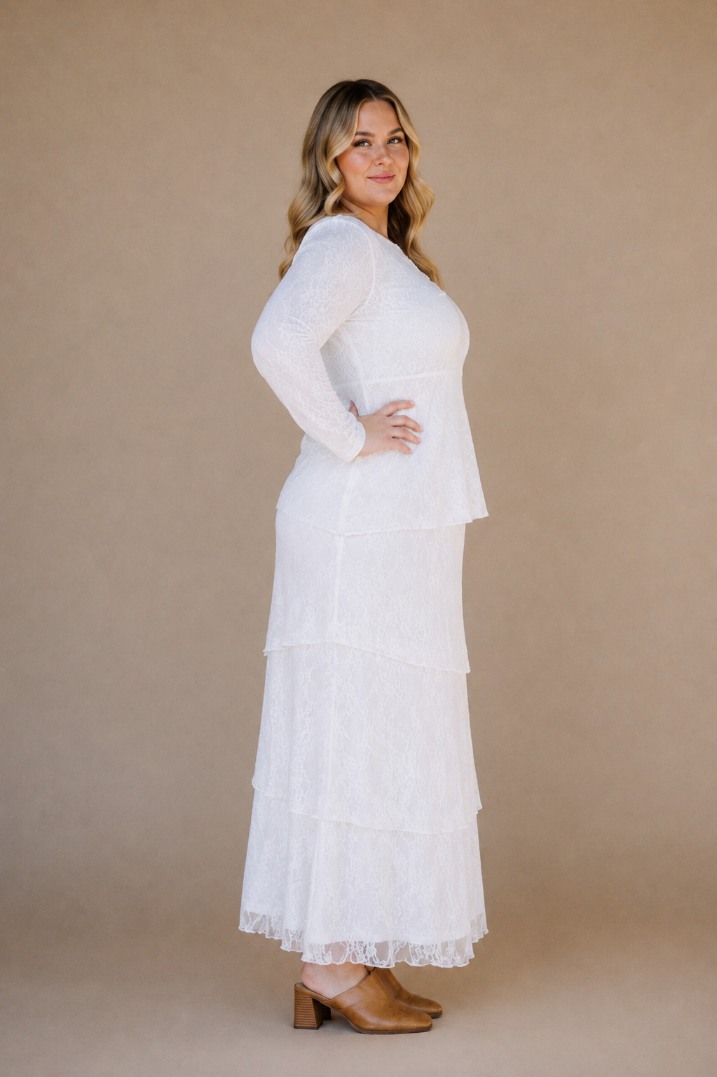 Brielle LDS Temple Dress