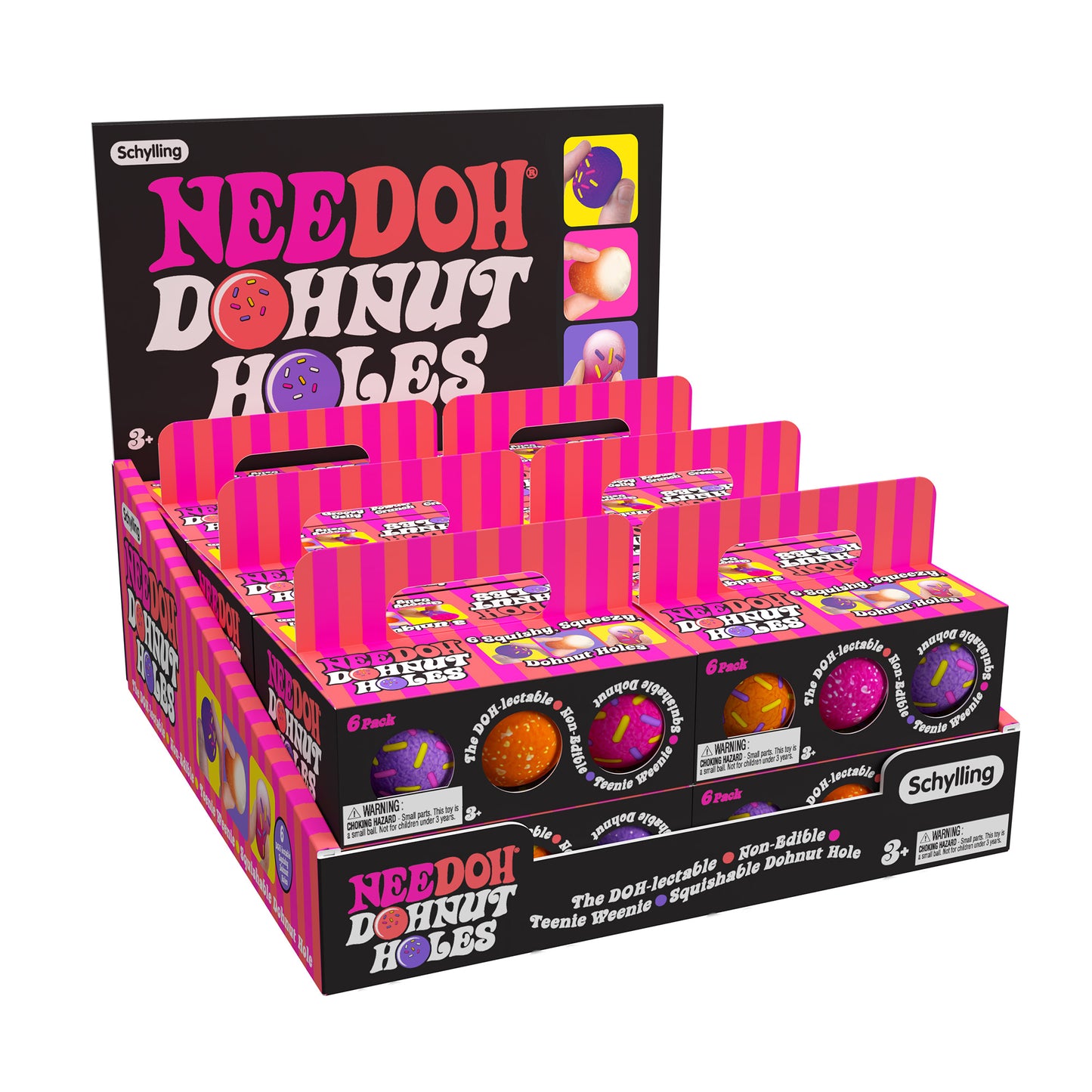NeeDoh Donut Holes – Teenie NeeDoh Sensory Fidget Toy (6 Pack)