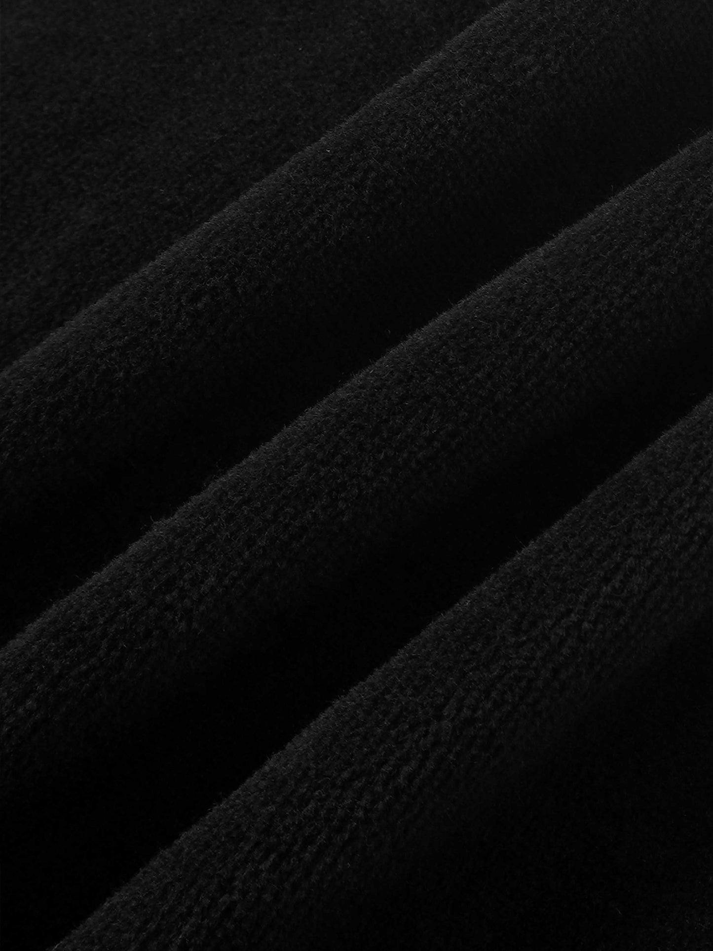 Velour Circle Skirt - Black