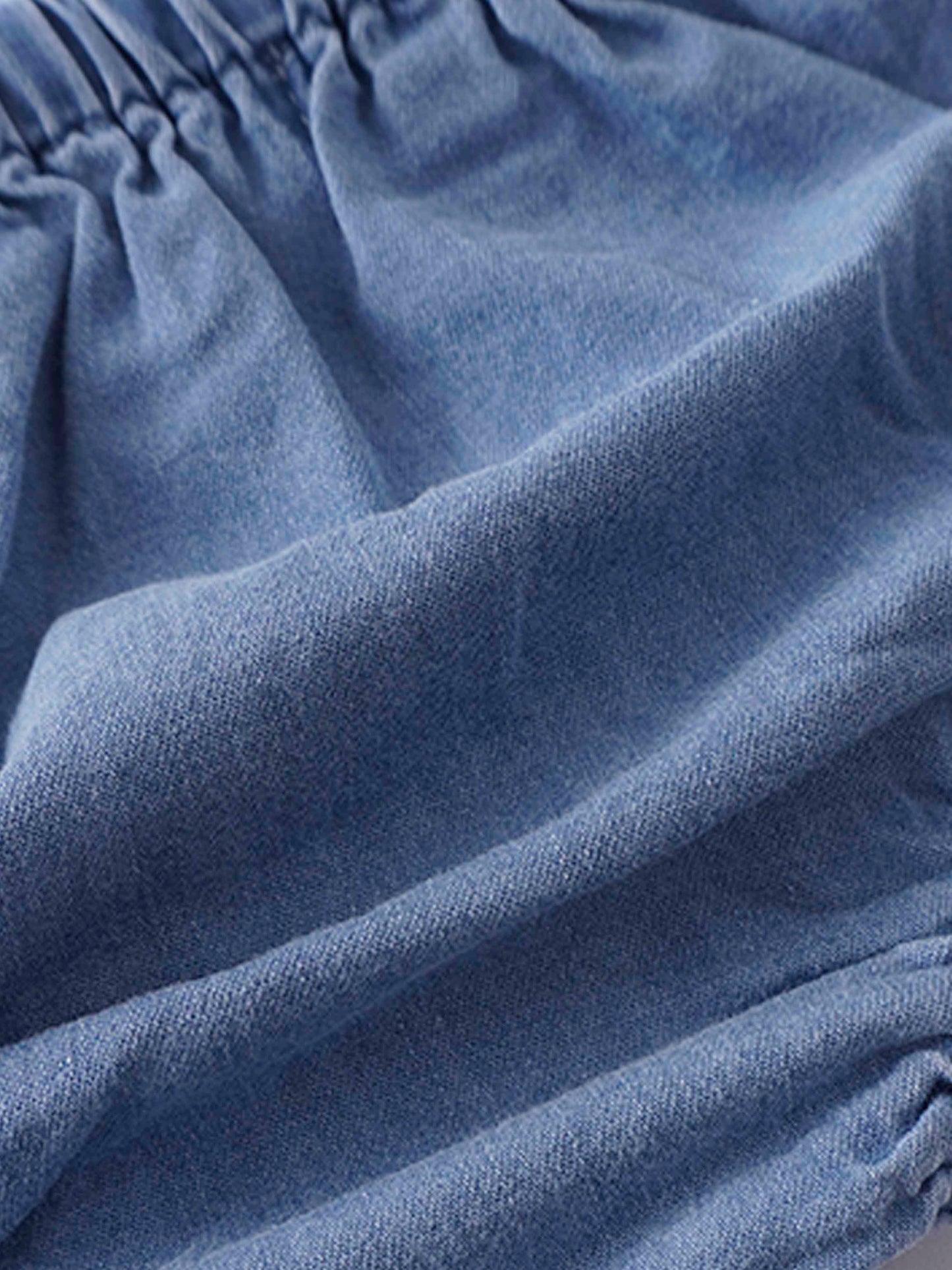 Draw String Bloomer-Light Denim