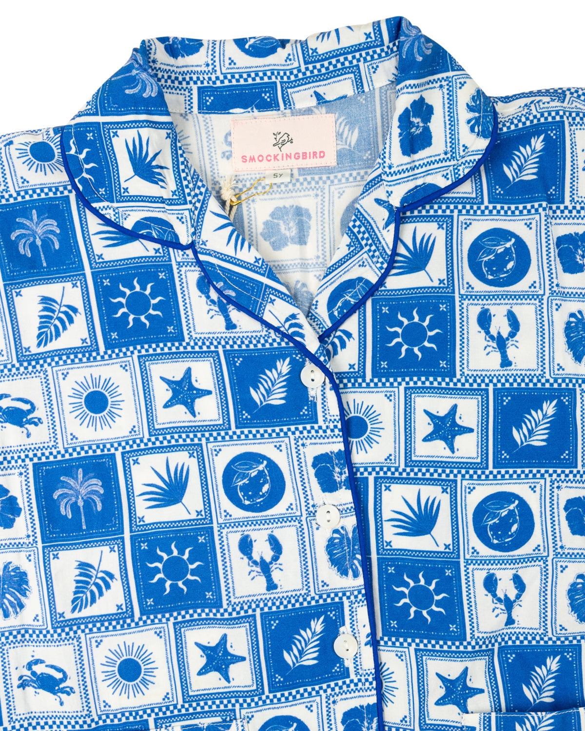 Blue Quilt Pajama Set- FINAL SALE
