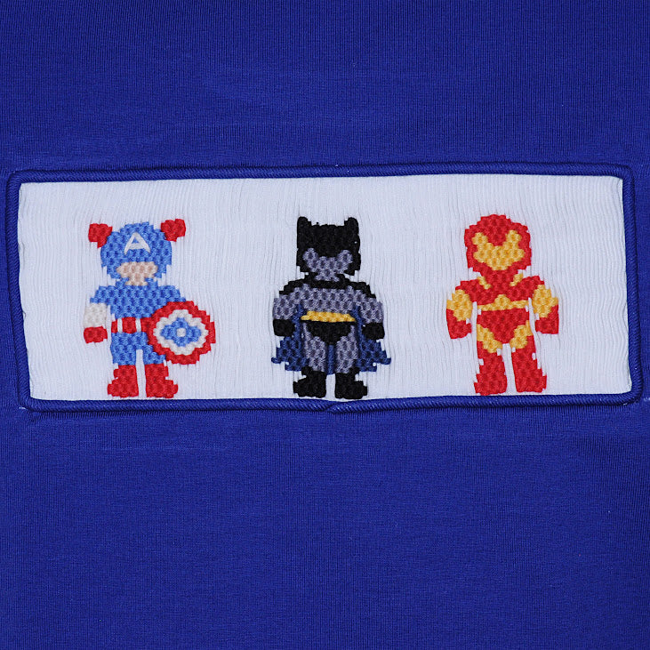 Smocked Superheroes Shirt
