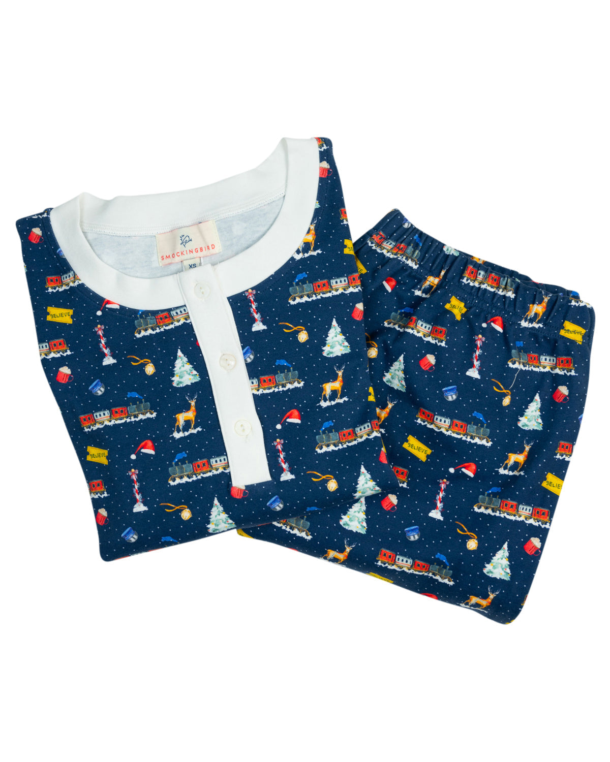 Polar Express Knit Adult Pajama Set- FINAL SALE