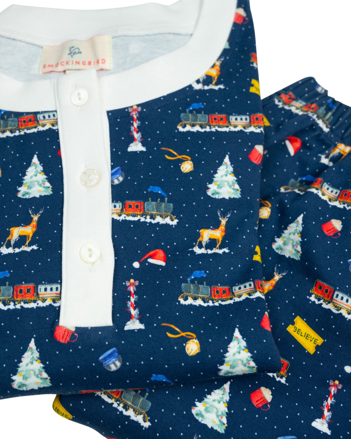 Polar Express Knit Adult Pajama Set- FINAL SALE