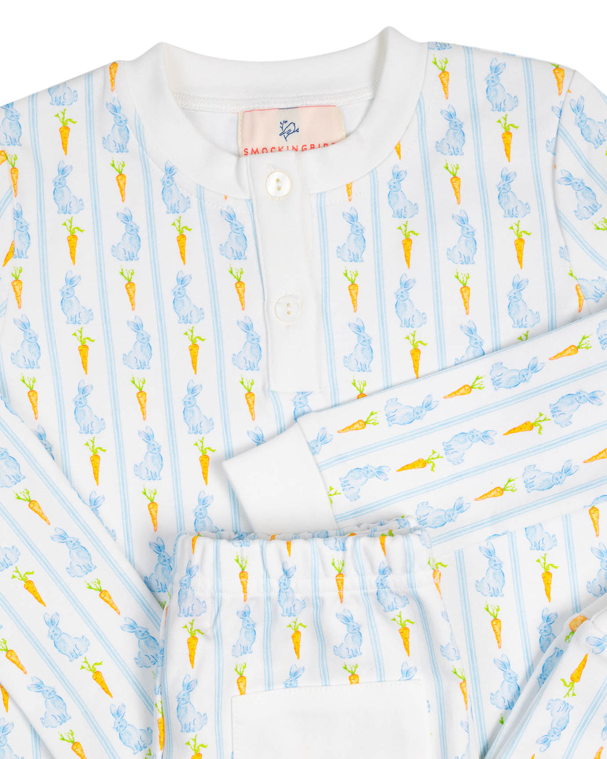 Blue Bunny Knit Pajamas-FINAL SALE