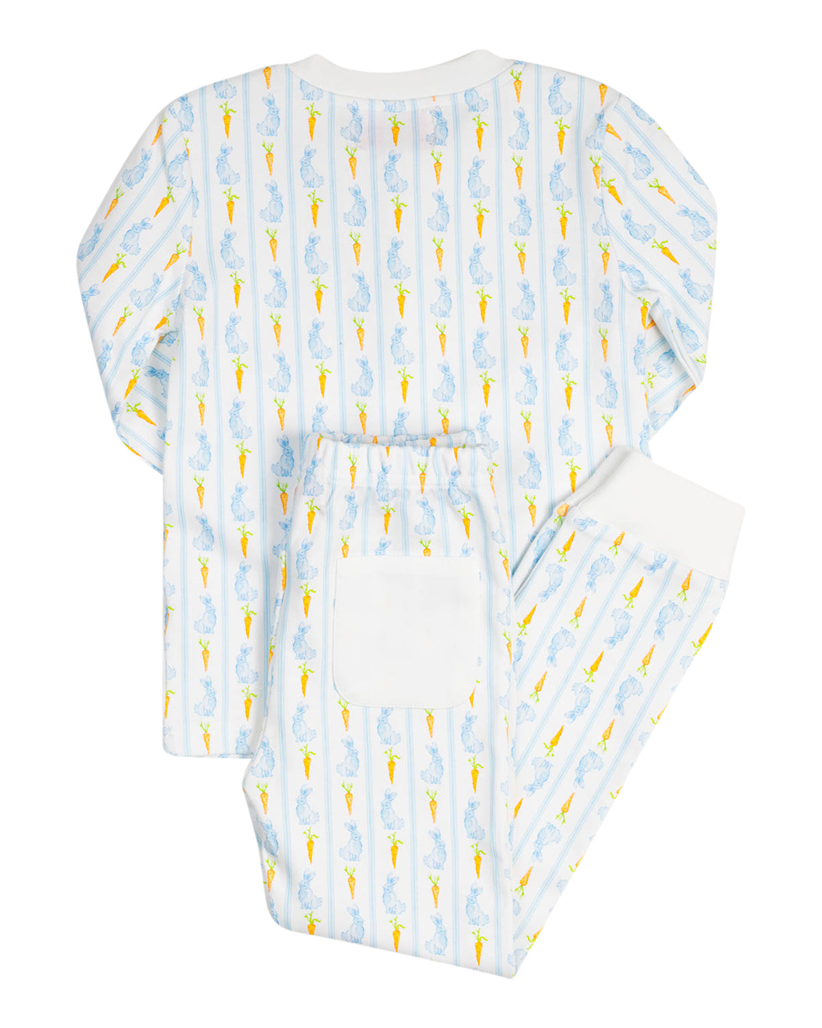 Blue Bunny Knit Pajamas-FINAL SALE