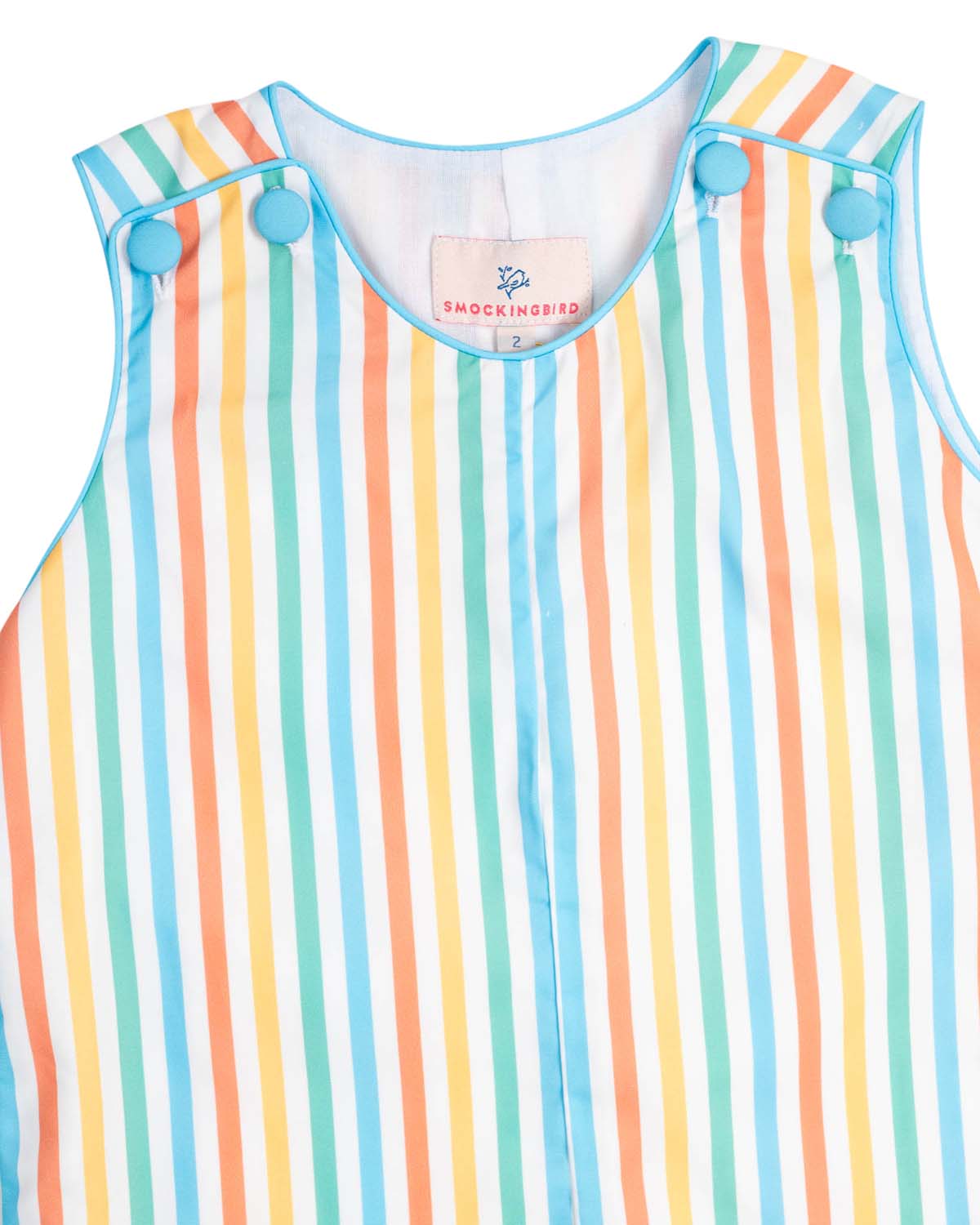 Rainbow Stripes Shortall- FINAL SALE