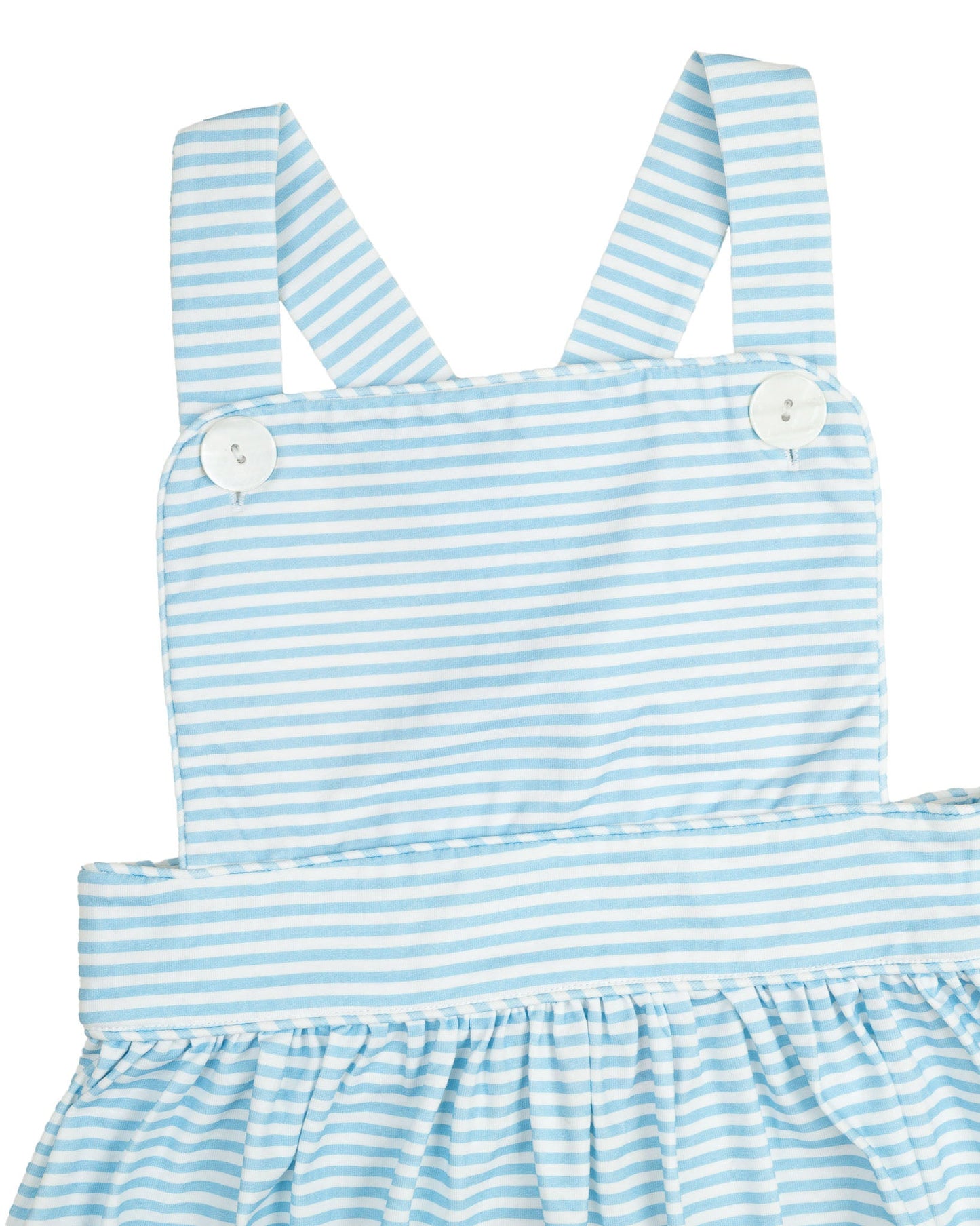 Baby Blue Striped Knit Sun Bubble- FINAL SALE