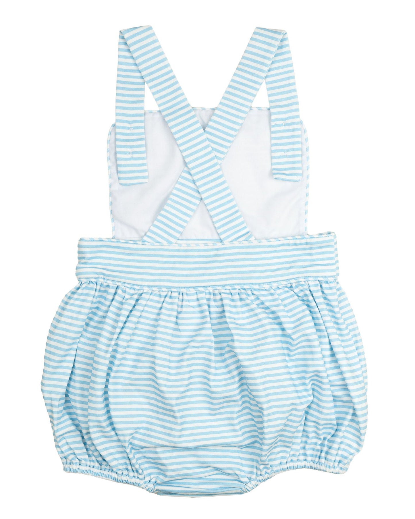 Baby Blue Striped Knit Sun Bubble- FINAL SALE