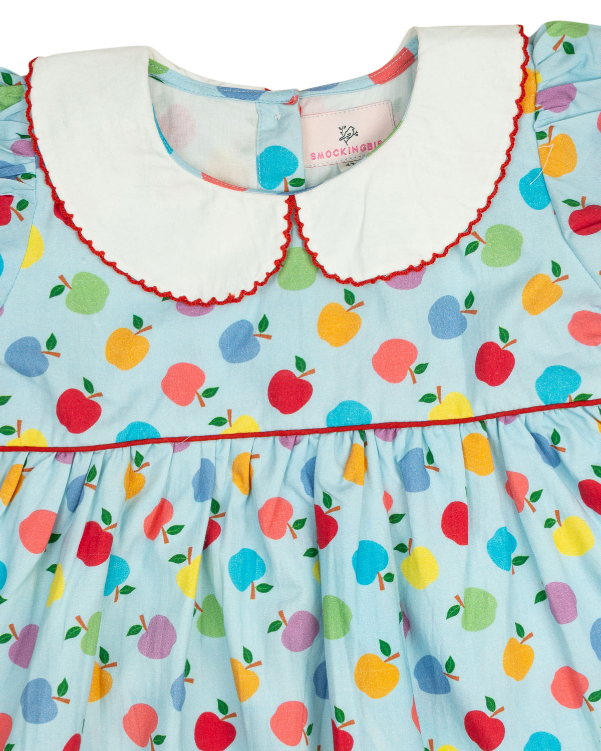 Apple Toss Bishop Sleeve Dress- FINAL SALE