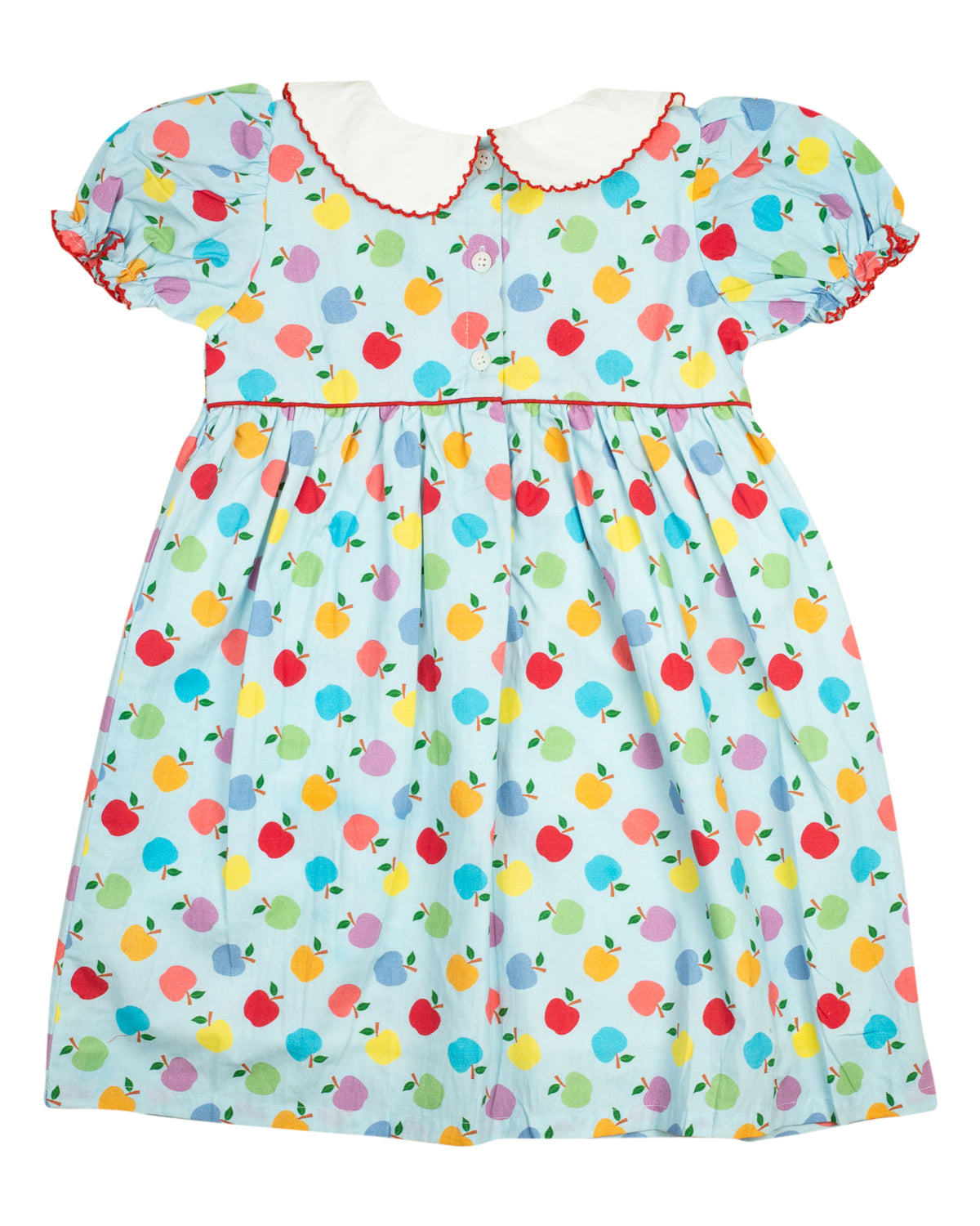 Apple Toss Bishop Sleeve Dress- FINAL SALE