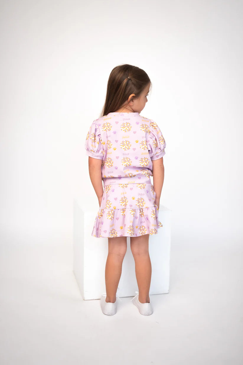 Pom-Pom Paws Twirl & Whirl Skirt Set