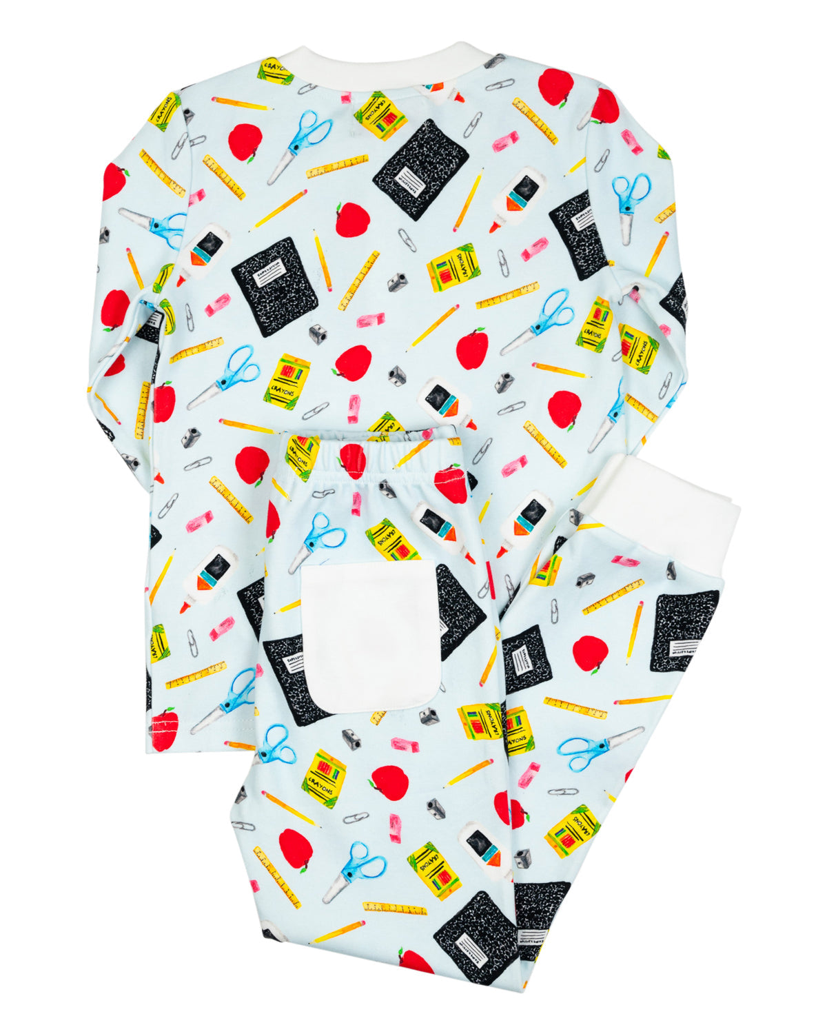 School Supplies Pajamas Set- FINAL SALE