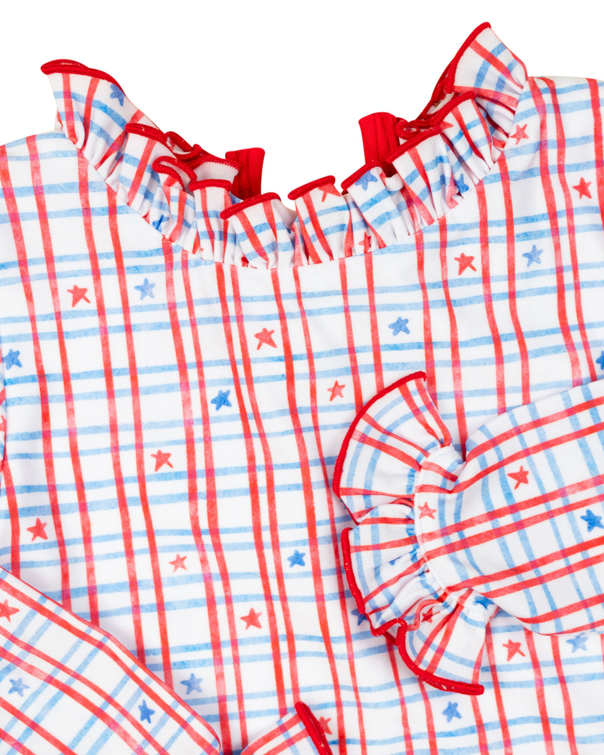 Stars and Stripes Long Sleeve One Piece- FINAL SALE