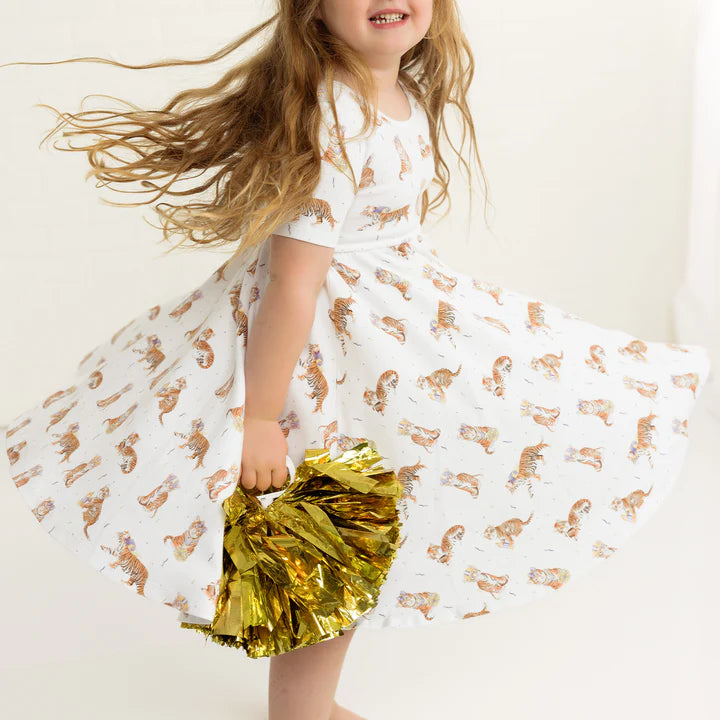 Louisiana's Most Valuable Cub Organic Cotton Twirl Dress