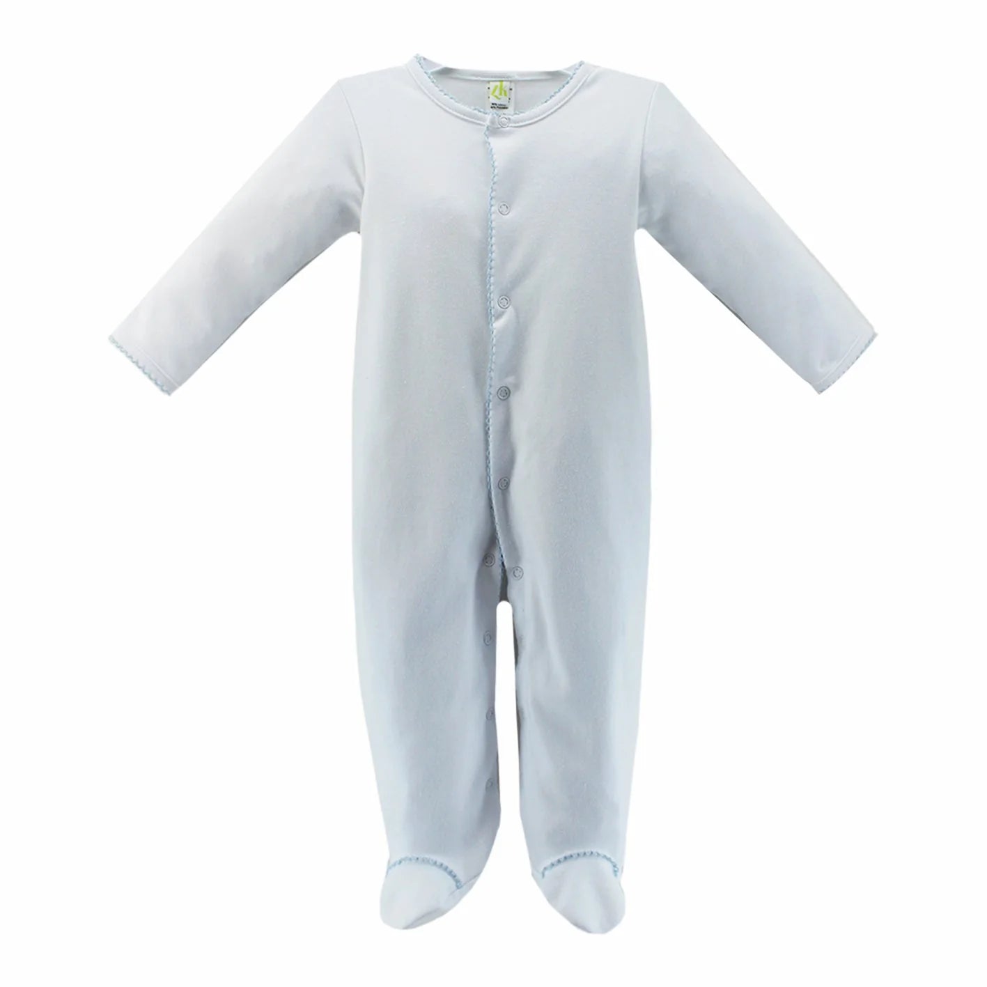 Dover Bubble with Light Blue Picot Trim