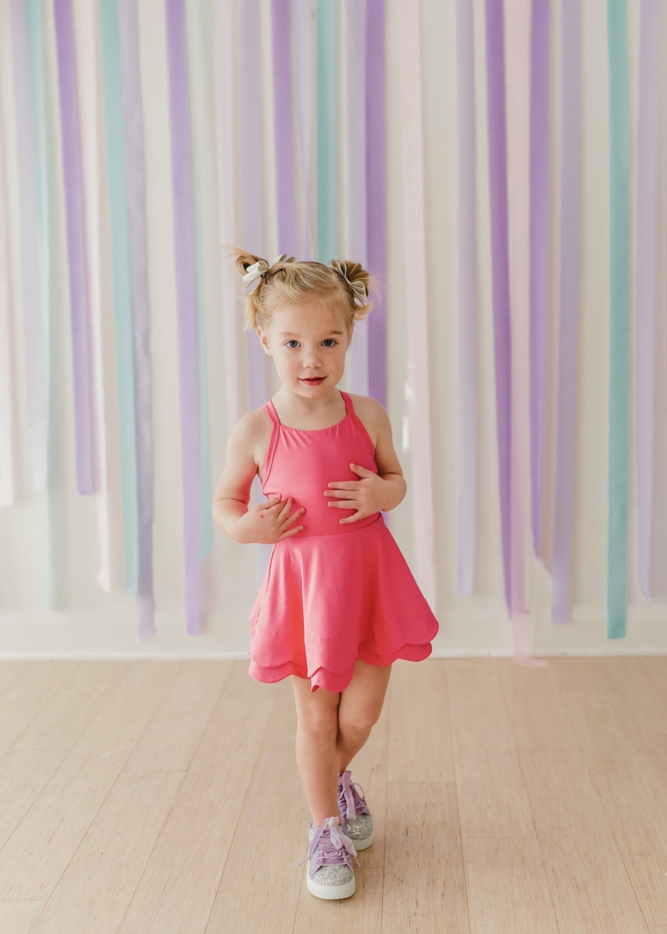 Scallop Athleisure Dress