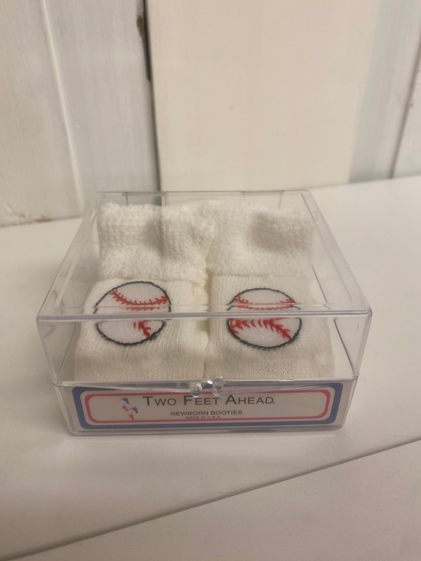 Newborn Baseball Booties