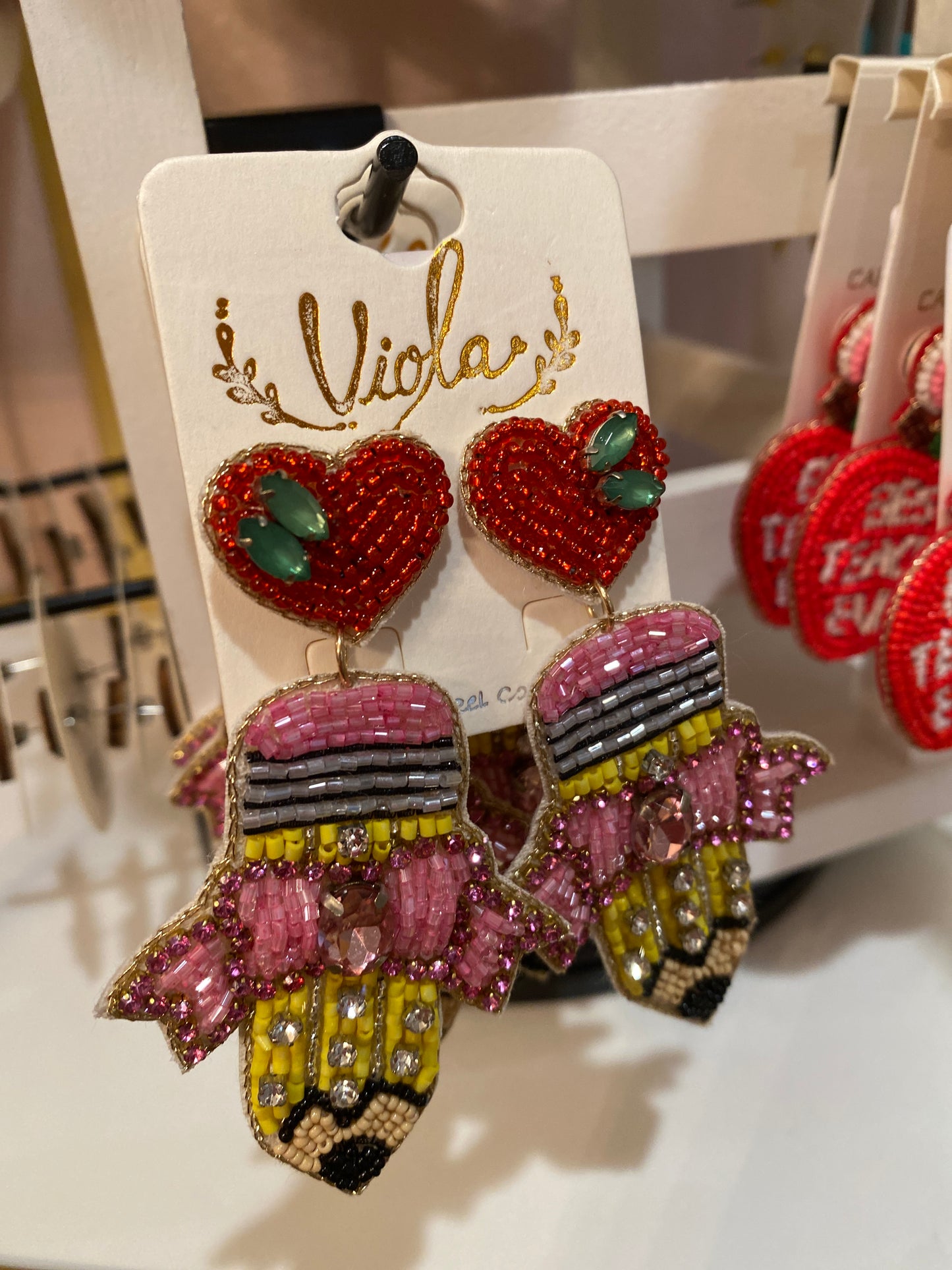 Pencil Bow Earrings