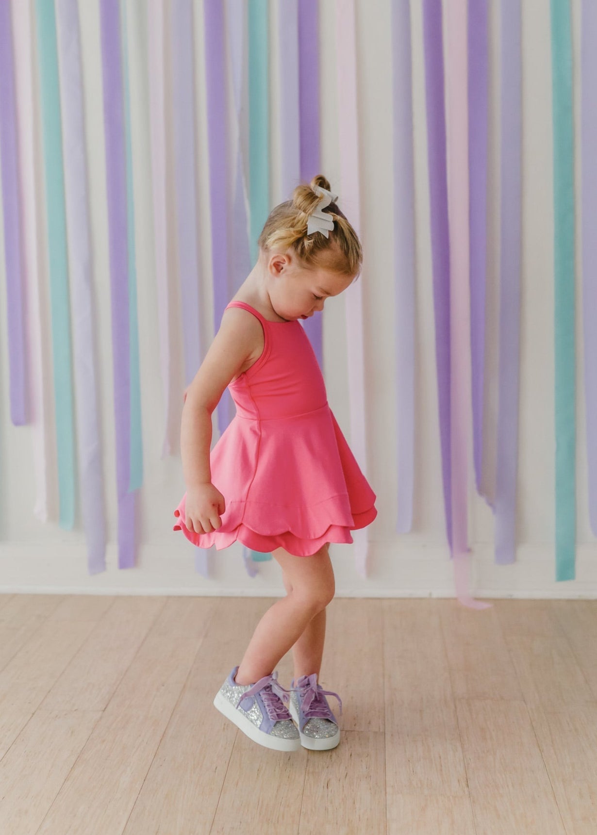 Scallop Athleisure Dress