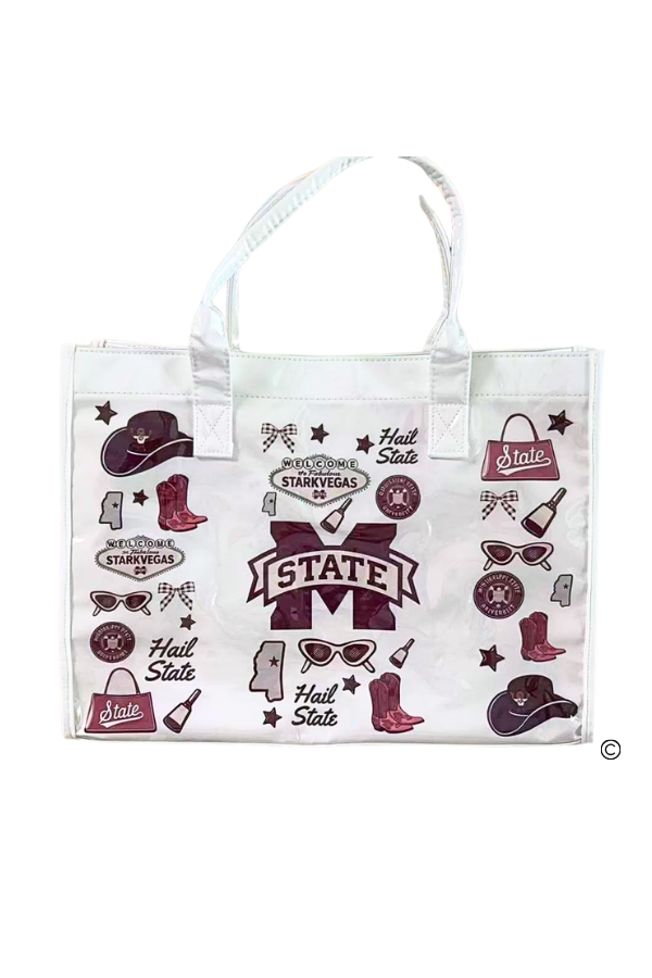 SC - ETA 8/24-9/7 Hail State Vinyl Tote Bag