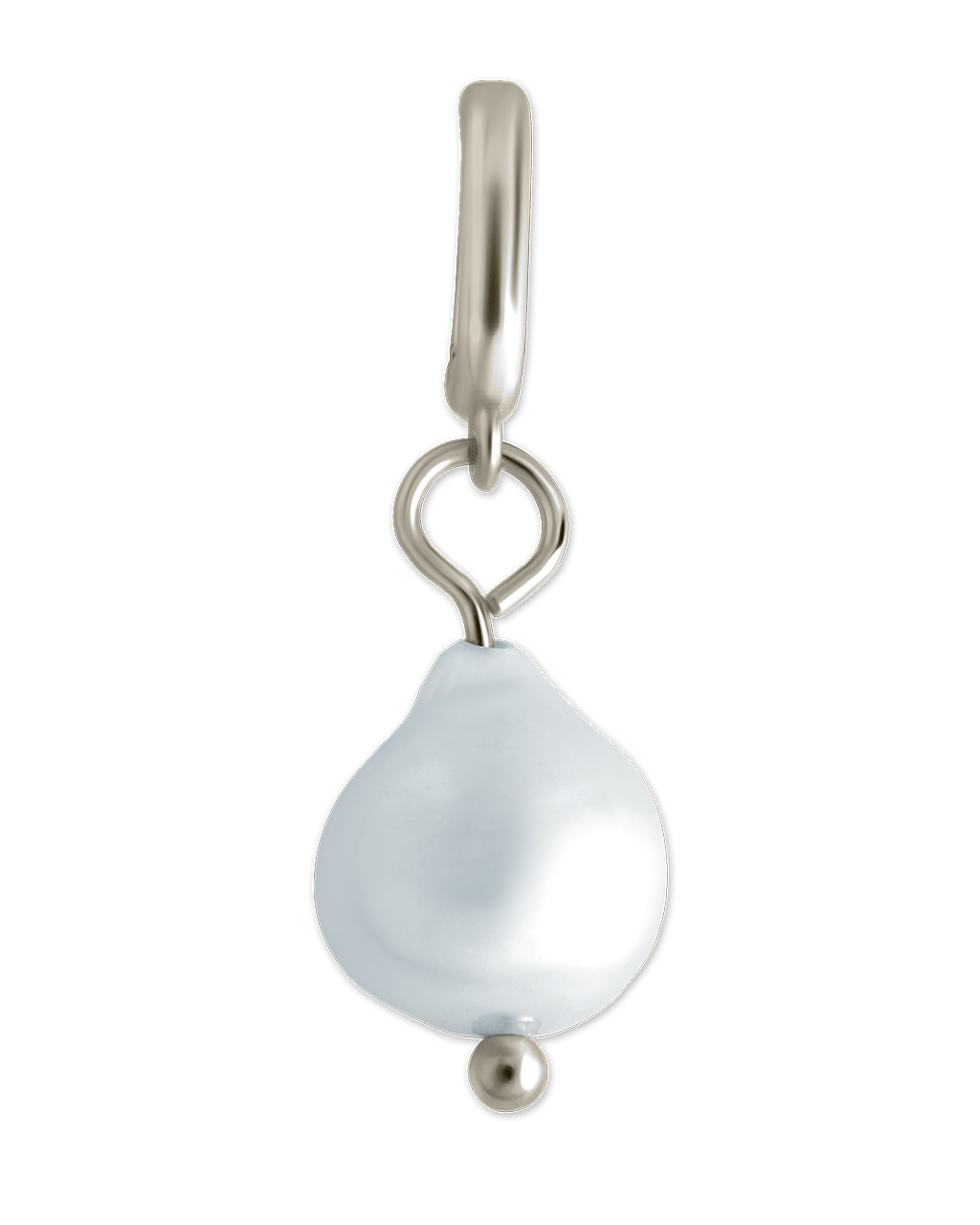 Sterling Silver Baroque Pearl Charm