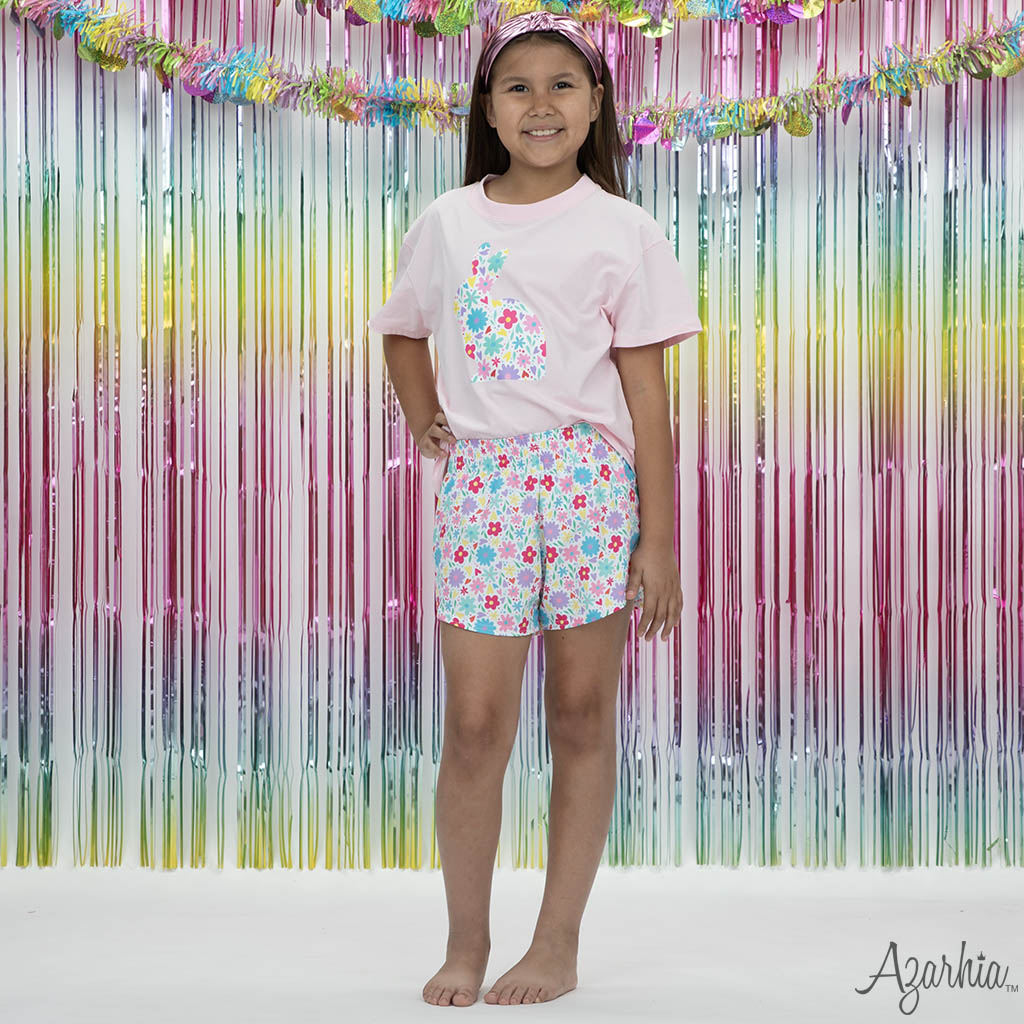 Floral Bunny Boxy T