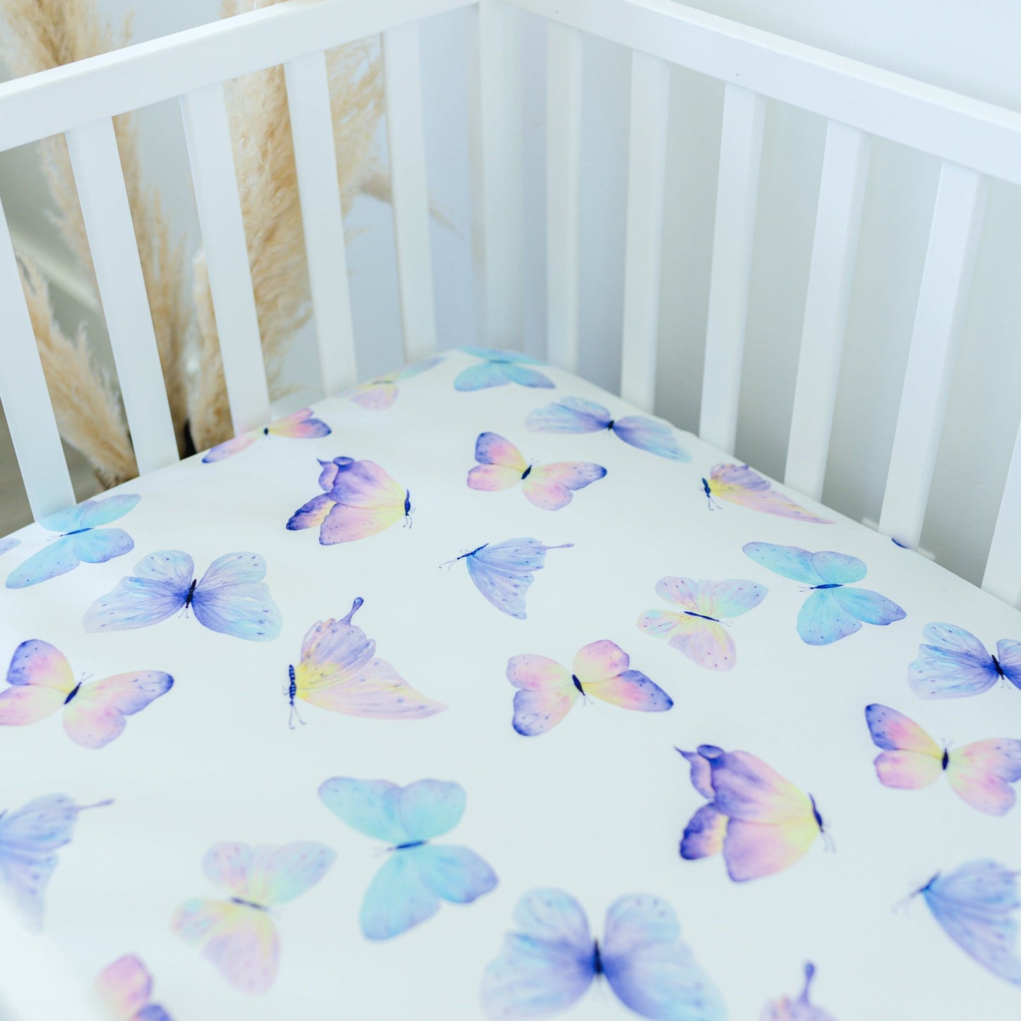 Butterfly Fitted Crib Sheet