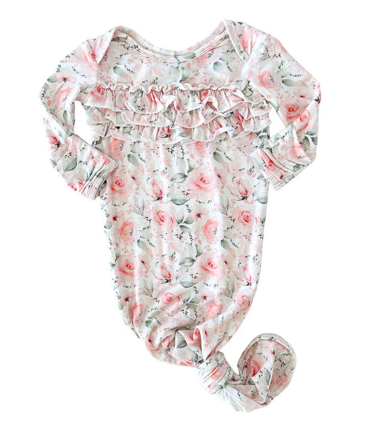 Rosy Knot Gown