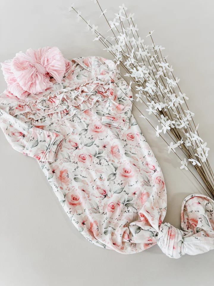 Rosy Knot Gown