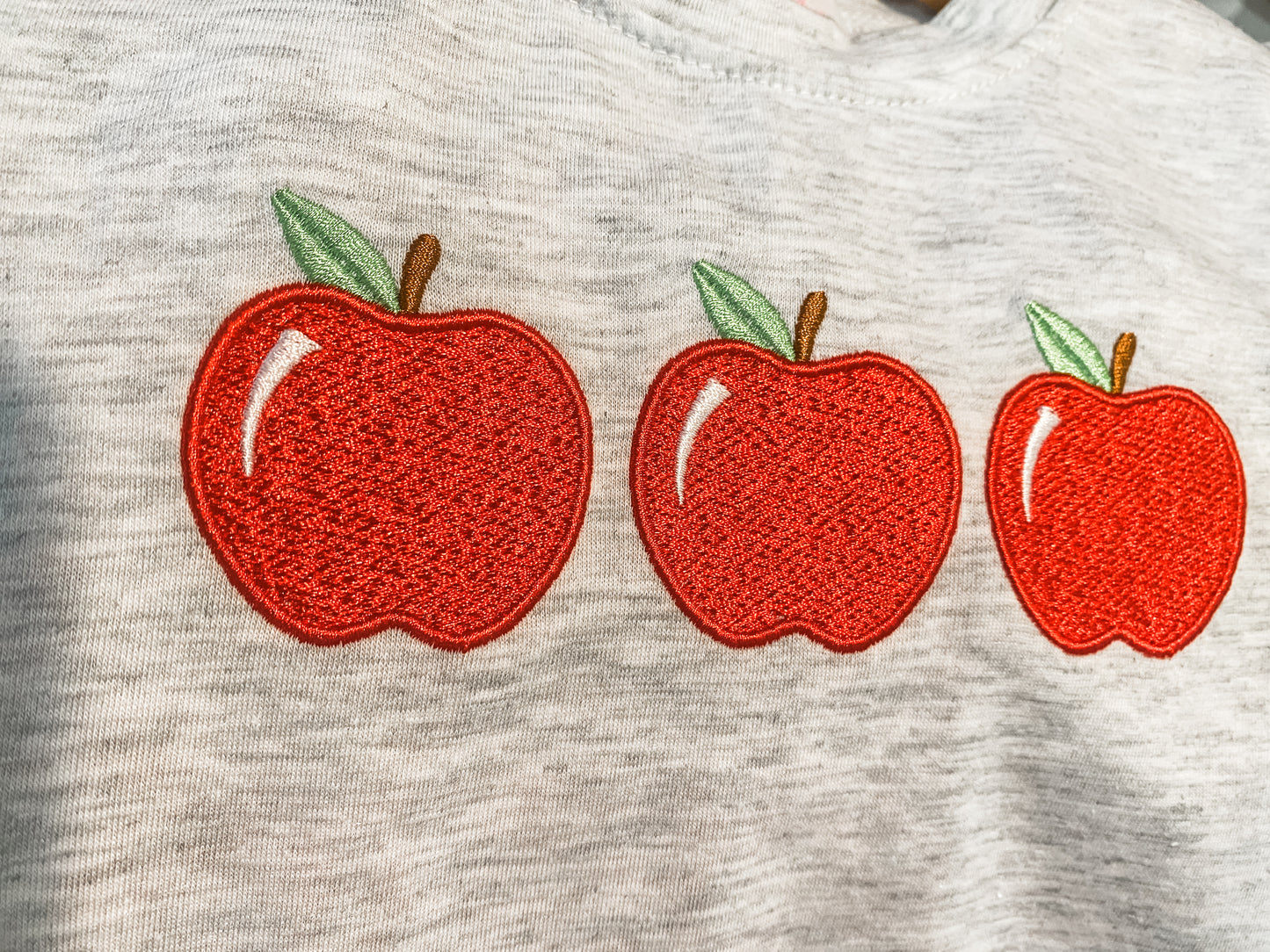 Back to School Plaid Apple